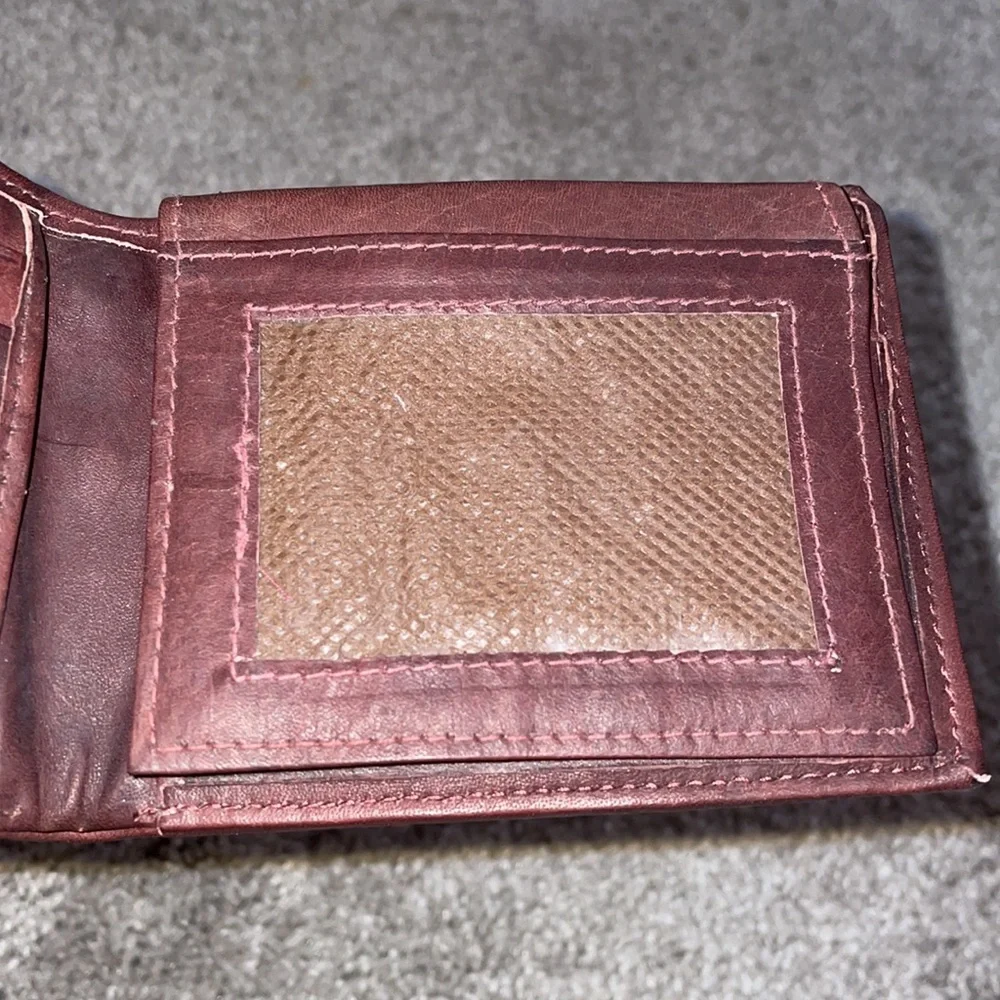 New brown leather wallet with cc slots